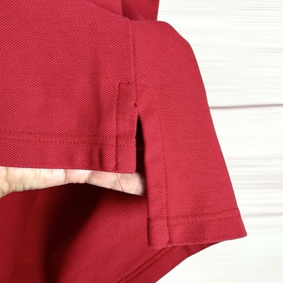 L.L. Bean Main Vintage Polo Shirt Tee Red Cotton Short Sleeve Men’s L - Picture 4 of 9
